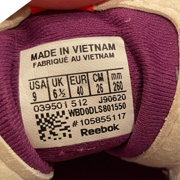 Reebok Women's Your Flex Trainette J90620 White Purple Running Shoes Size 9 - Picture 7 of 7